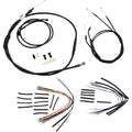Burly Brand Complete Black Vinyl Handlebar Cable/Brake Line Kit | B30-1044