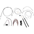 Burly Brand Complete Stainless Braided Handlebar Cable/Brake Line Kit | B30-1094