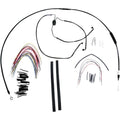 Burly Brand Complete Black Vinyl Handlebar Cable/Brake Line Kit | B30-1101