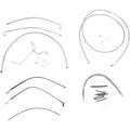 Burly Brand Complete Stainless Braided Handlebar Cable/Brake Line Kit | B30-1118