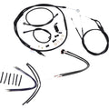 Burly Brand Complete Black Vinyl Handlebar Cable/Brake Line Kit | B30-1121
