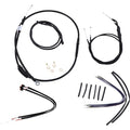 Burly Brand Black Vinyl Jail Bar Cable Kit For 14" Handlebars | B30-1144