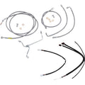 Burly Brand Complete Stainless Braided Handlebar Cable/Brake Line Kit | B30-1239