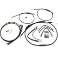 Burly Brand Complete Black Vinyl Handlebar Cable/Brake Line Kit | B30-1202