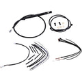 Burly Brand Black Vinyl Jail Bar Cable Kit For 12" Handlebars | B30-1257