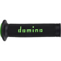 Domino Black/Green Dual Compound MotoGP Grips | A01041C4440