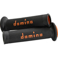 Domino Black/Orange Dual Compound MotoGP Grips | A01041C4540