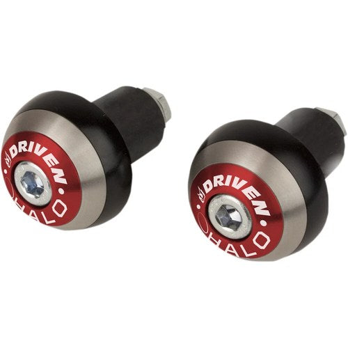 Driven Racing Red Halo Bar End | DHBEW-RD