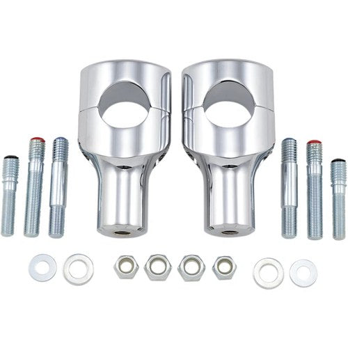 Drag Specialties Chrome 3" Big Buffalo Risers | 0602-0467