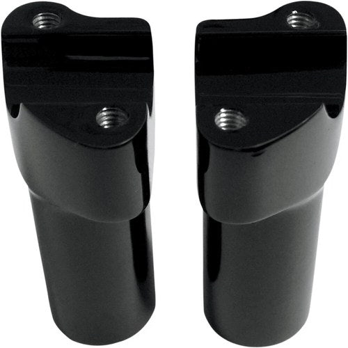 Drag Specialties 4" Black Buffalo Risers w/ Top | 0602-0589