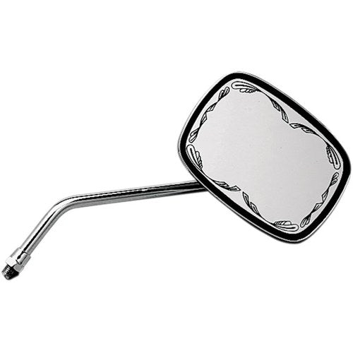 Emgo Die-Cast Mirror - Scrolled - 10 mm | 20-21715