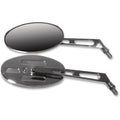 Emgo Oval Mirror - Billet - Short Stem | 20-26305