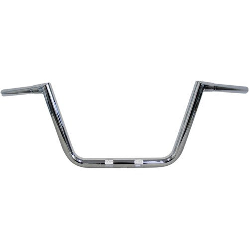LA Choppers Chrome 10" Hefty Big Twin Peaks Handlebar | LA-7362-10