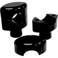 LA Choppers Black 1-1/2" Smooth Risers for 1" Handlebars | LA-7402-01B