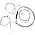 LA Choppers Standard Braided Handlebar Cable/Brake Line Kit | LA-8100KT-19