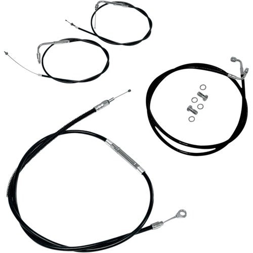 LA Choppers Standard Vinyl Braided Handlebar Cable/Brake Line Kit LA-8110KT-13B