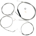 LA Choppers Standard Braided Handlebar Cable/Brake Line Kit | LA-8300KT-13