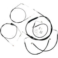 LA Choppers Standard Vinyl Braided Handlebar Cable/Brake Line Kit LA-8005KT-19B