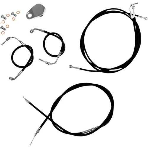 LA Choppers Standard Vinyl Braided Handlebar Cable/Brake Line Kit LA-8050KT-13B