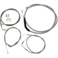 LA Choppers Standard Braided Handlebar Cable/Brake Line Kit | LA-8220KT-13