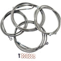 LA Choppers Standard Braided Handlebar Cable/Brake Line Kit | LA-8052KT-13