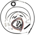 LA Choppers Complete Vinyl Braided Handlebar Cable/Brake Line Kit LA-8012KT2-16B
