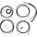 LA Choppers Complete Vinyl Braided Handlebar Cable/Brake Line Kit LA-8052KT2-13B
