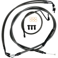 LA Choppers Standard Braided Handlebar Cable/Brake Line Kit | LA-8010KT-13M