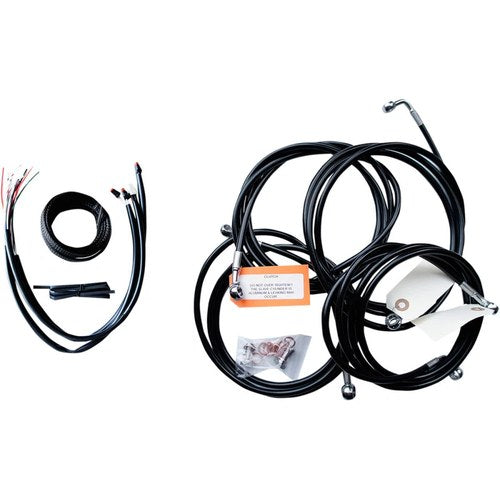 LA Choppers Complete Vinyl Braided Handlebar Cable/Brake Line Kit LA-8053KT2-13B