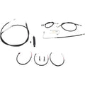 LA Choppers Complete Braided Handlebar Cable/Brake Line Kit | LA-8151KT2B-08B