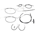 LA Choppers Complete Braided Handlebar Cable/Brake Line Kit | LA-8151KT2A-19B