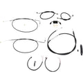 LA Choppers Complete Vinyl Braided Handlebar Cable/Brake Line Kit LA-8211KT2-16B