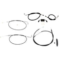 LA Choppers Standard Vinyl Braided Handlebar Cable/Brake Line Kit LA-8321KT-08B