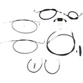 LA Choppers Complete Vinyl Braided Handlebar Cable/Brake Line Kit LA-8321KT2-16B
