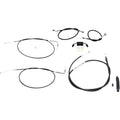 LA Choppers Black 15" - 17" Cable Kit for Fxdf w/ ABS | LA-8231KT-16B