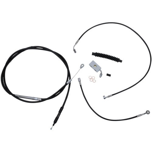 LA Choppers Complete Vinyl Braided Handlebar Cable/Brake Line Kit LA-8152KT-13B