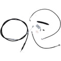 LA Choppers Complete Vinyl Braided Handlebar Cable/Brake Line Kit LA-8152KT-13B