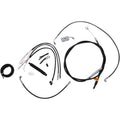 LA Choppers Complete Vinyl Braided Handlebar Cable/Brake Line Kit LA-8152KT2-16B
