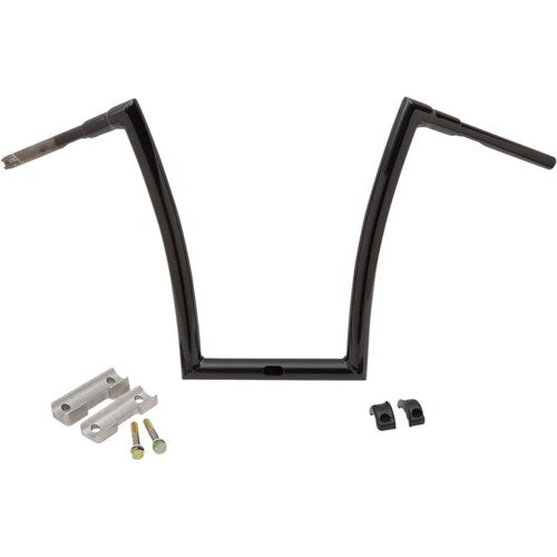 Todd's Cycle Gloss Black 1-1/2" Touring Strip Handlebar w/17" Rise | 0601-5204