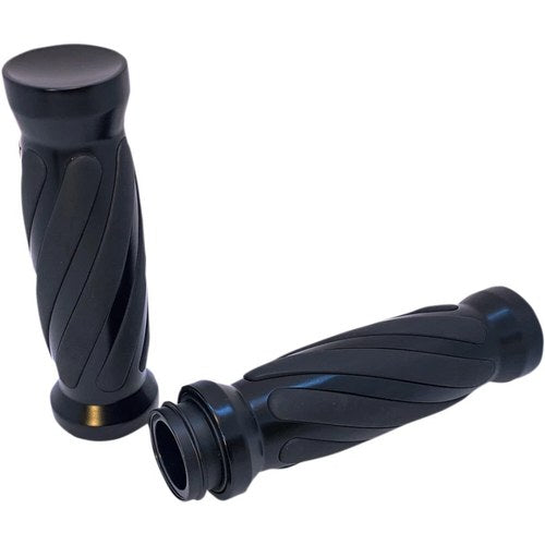 Pro-One Performance Black Twisted Rubber Grips for Tbw | 490011B