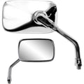 Parts Unlimited Mini Rectangular Mirror - Chrome | 17057