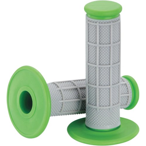 Moose Racing Green Half Waffle Qualifier Grips | 1MG0715-EGM