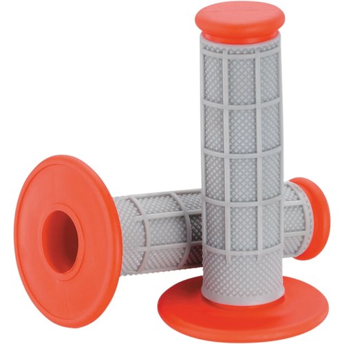 Moose Racing Red Half Waffle Qualifier Grips | 1MG0715-ERM