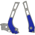 Acerbis X-Grip Frame Guards - YZ - Silver/Blue | 2464741404