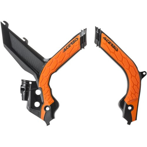 Acerbis X-Grip Frame Guards - KTM - Black/Orange 16 | 2733445229