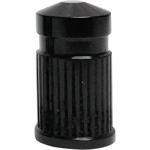 Avon Grips Valve Stem Cap - Round - Black Anodized | SVC-307-ANO