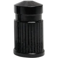 Avon Grips Valve Stem Cap - Round - Black Anodized | SVC-307-ANO