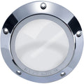 Barnett '99-'06 Big Twin Chrome/Clear Derby Cover | 343-30-43006