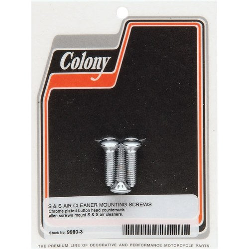 Colony Bolts S&S Air Cleaner Cover | 9980-3