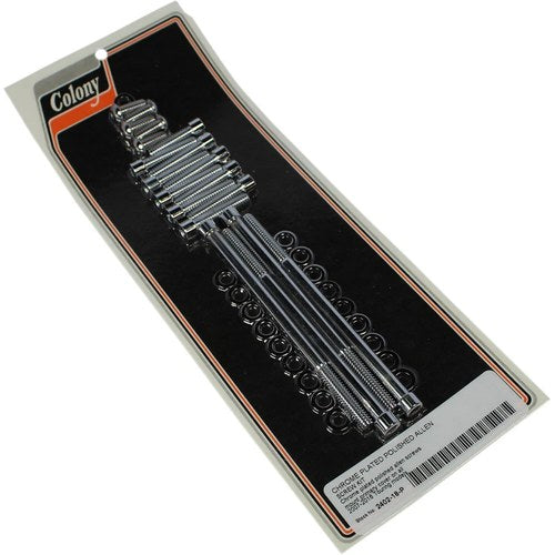 Colony Screw Kit Primary Cover Chrome | 2402-18-P